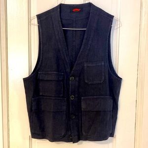 Les Copains Sport Linen Utility Vest - Sz 52v